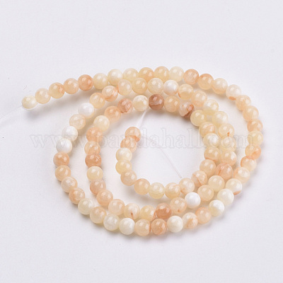 Природные окрашенные желтый нефрит драгоценный камень шарик нити G-R271-6mm-Y17-1