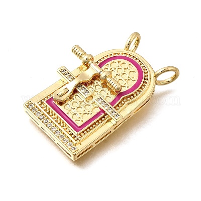 Латунные микро проложить кубического циркония подвески KK-Z125-23C-G-1