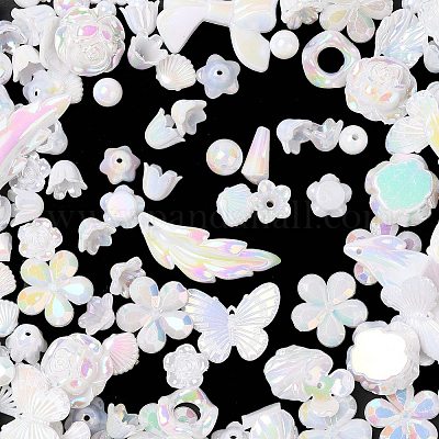 Радужное переливчатое покрытие акриловыми бусинами OACR-U006-01C-1