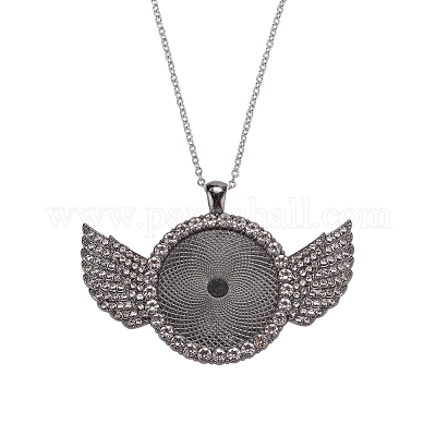 Сплав большие подвески кабошон сеттинги FIND-YW0001-20A-B-1