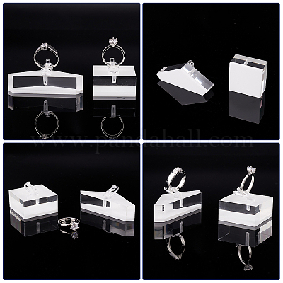 Wholesale AHANDMAKER 2 Sets Acrylic Earring Display Stands