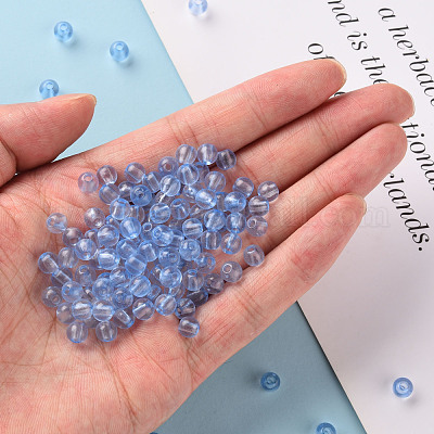 Прозрачные акриловые бусины&nbsp;MACR-S370-A6mm-749-1