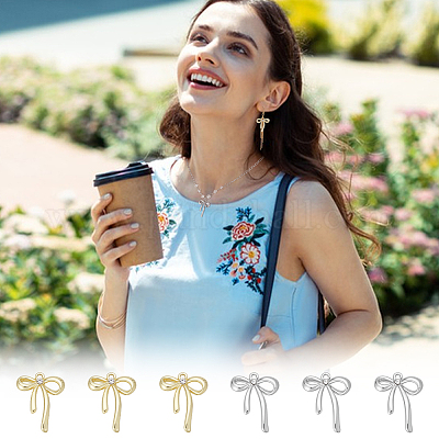 32шт 2 цвета подвески из сплава с покрытием стойки FIND-UN0007-54-1