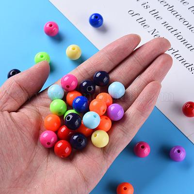 Непрозрачные акриловые бусины MACR-S370-C12mm-M2-1