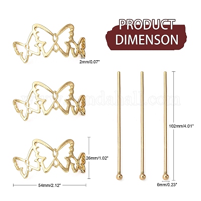 Легированные Палочки для Волос OHAR-Z001-04G-1