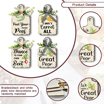 Деревянная подвеска HJEW-WH0074-021-1