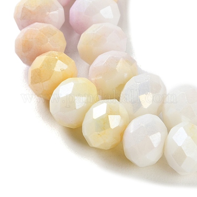 Стеклянные бусины с гальваническим покрытием  LAMP-S068-02P-1