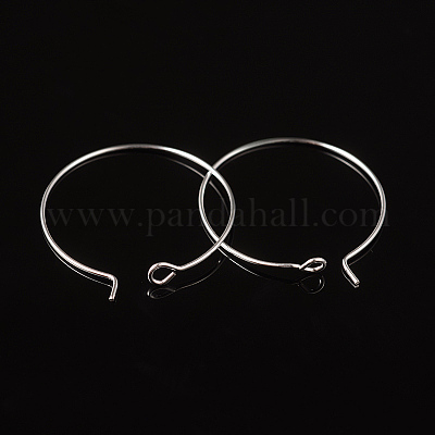 Серебряные серьги-кольца из латуни X-EC067-2S-1