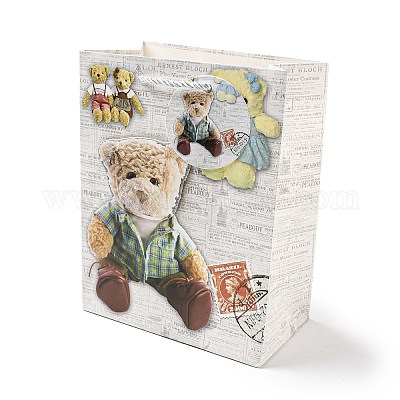 4 цвет бумажных подарочных пакетов ко Дню святого Валентина CARB-D014-01C-1