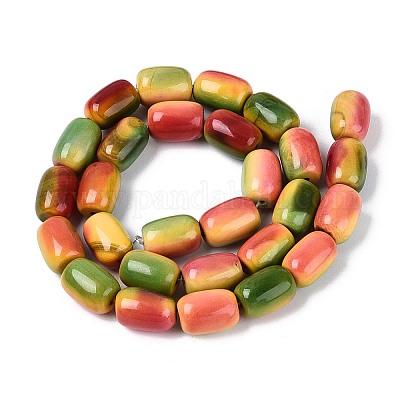 Окрашенные естественный агат бисер пряди G-T144-35-1