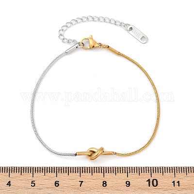 Браслеты-змейки из нержавеющей стали 304 для женщин BJEW-Z106-05GP-1