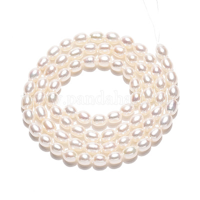 Нити из натурального культивированного пресноводного жемчуга PEAR-N024-04-4AB-1