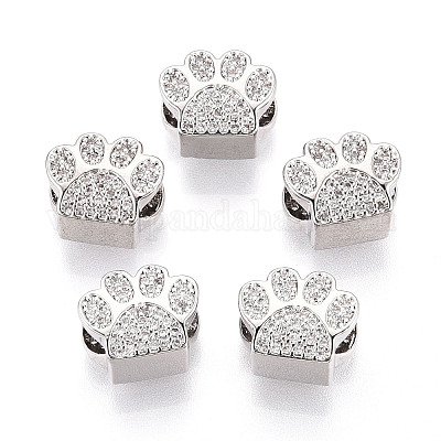 Латунные микро проложить Цирконий Европейский бисером ZIRC-T002-101-1