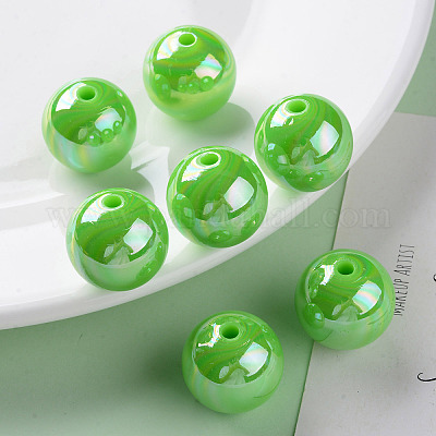 Непрозрачные акриловые бусины MACR-S370-D20mm-24-1