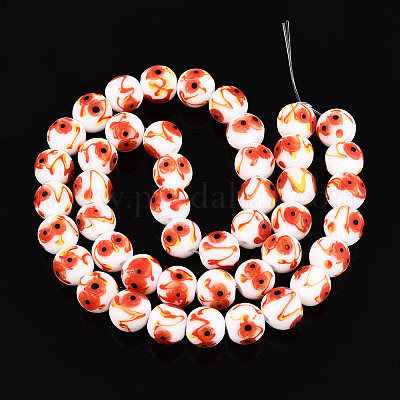 Бусы лэмпворк ручной работы LAMP-N028-05A-1