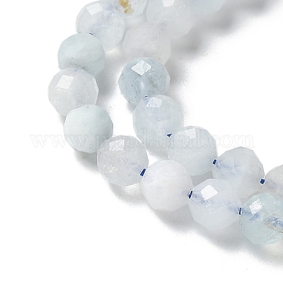 Природные Аквамарин бисер нитей&nbsp;G-E411-19E-4mm-01-1