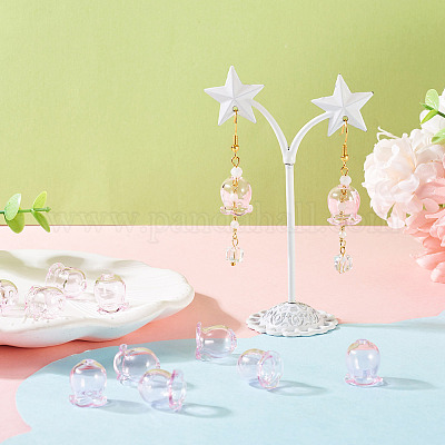 10 шт. стеклянные колпачки для изготовления колокольчиков GLAA-BY0001-05E-1