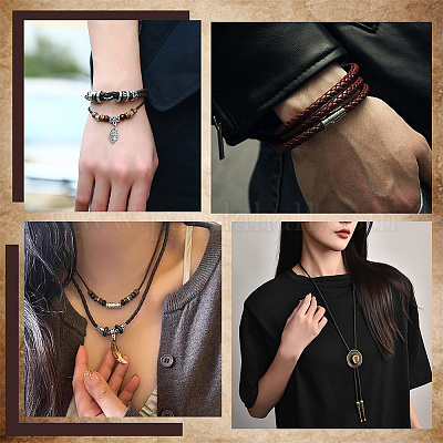 5-метровый плетеный кожаный шнур с сердечником WL-BBC0001-01C-01-1