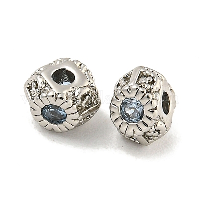 Латунные микропаве из прозрачного кубического циркония KK-P275-29P-1