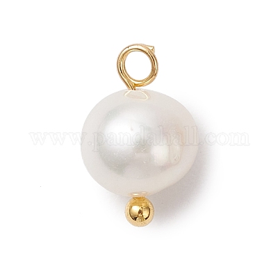 Круглые подвески из натурального культивированного пресноводного жемчуга PALLOY-JF04218-02-1