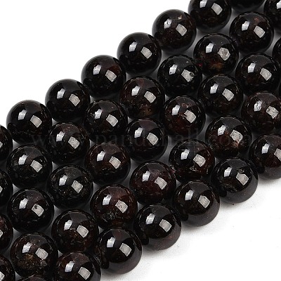 Натуральный гранат шарик нити G-P217-33-11mm-01-1