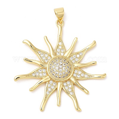 Латунные микро проложить кубического циркония подвески KK-Q775-06G-1