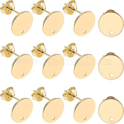 Фурнитура для сережек-гвоздиков из нержавеющей стали 304 STAS-UN0016-76G-1