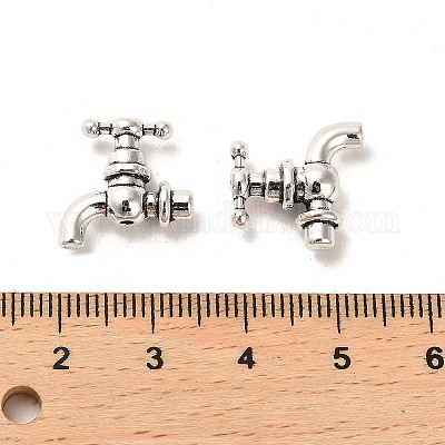 Сплавочные овальные бусины тибетского стиля  FIND-C043-069AS-1