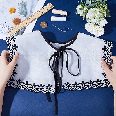 1 шт. съемные воротники из органзы AJEW-GF0007-70-1