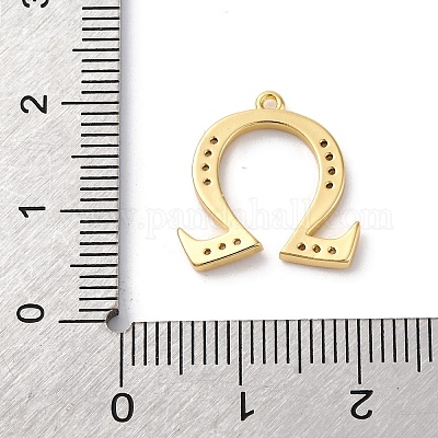 Подвеска из латуни с микропаве из кубического циркония KK-H449-76G-13-1