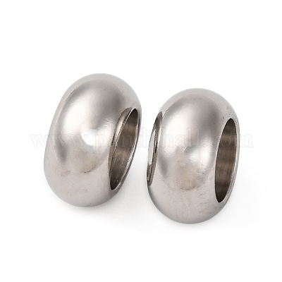 Европейские бусины из нержавеющей стали 304&nbsp;STAS-P397-01B-P-1