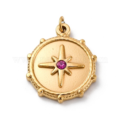 Подвески из нержавеющей стали 304 со стразами STAS-I331-01G-1