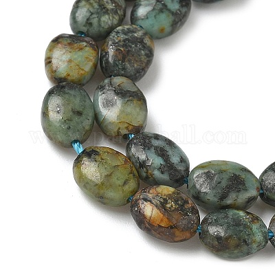 Бусы натуральная африканская бирюза (яшма) G-Z006-A42-1