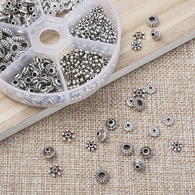 Тибетском стиле сплав Шарики прокладки PALLOY-BT0002-01-1