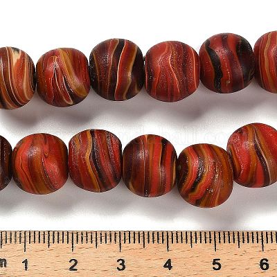 Бусы лэмпворк ручной работы LAMP-C016-03B-01-1