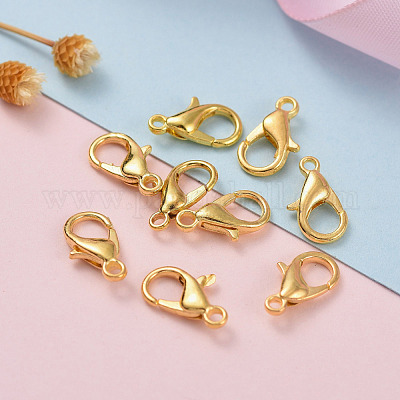 Золотистого тона цинкового сплава омаров коготь застежками X-E102-NFG-1