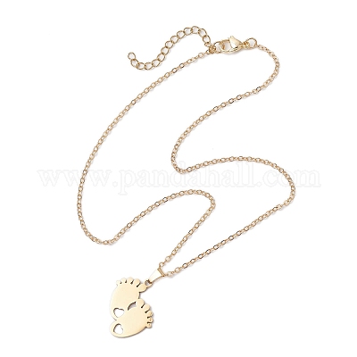 Ожерелье с подвеской из нержавеющей стали 304 ко дню матери NJEW-TA00194-03-1