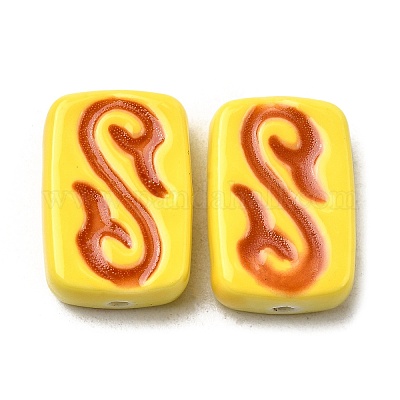 Фарфоровые бусины ручной работы PORC-K010-02-1