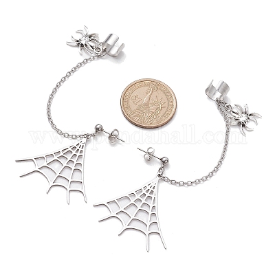 Серьги-гвоздики из нержавеющей стали 304 EJEW-TA00443-1