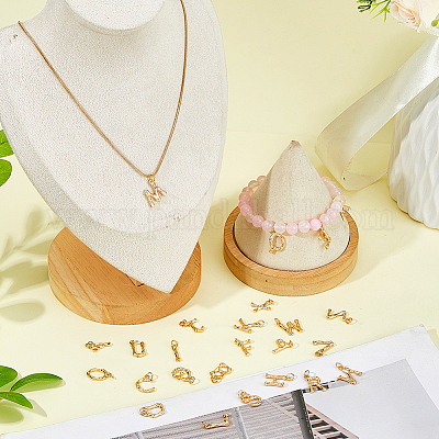 26 шт. 26 х стилей латунные подвески с буквами a~z&nbsp;PALLOY-HS00024-1