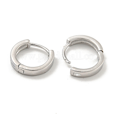 Латунные серьги обруча EJEW-L211-14P-1