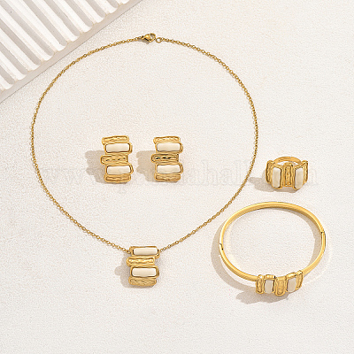 Прямоугольные браслеты из нержавеющей стали и пластика GF9745-2-1