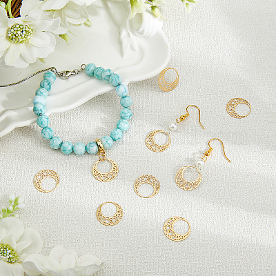 20 шт. филигранные соединительные звенья из нержавеющей стали 304 STAS-DC0011-42-1