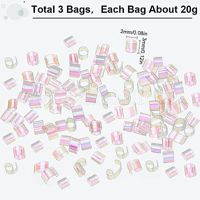 3 пакетик пластиковых бусин&nbsp;KY-SC0002-12-1