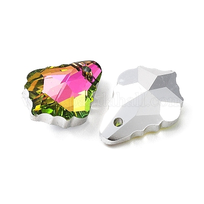 AB цвет гальваническим Гальваническим стеклянные подвески EGLA-O003-06C-04-1