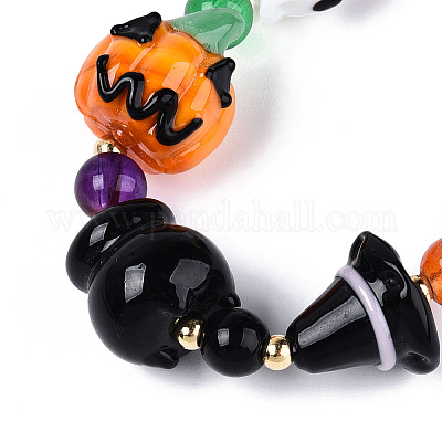 Тематика хэллоуина бусины ручной работы лэмпворк нити LAMP-N028-17A-1
