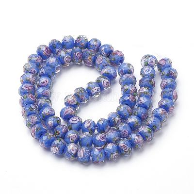 Ручной золотой песок бусины бисер нитей LAMP-R141-10mm-05-1