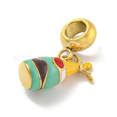 304 нержавеющая сталь эмаль европейские подвески шармы STAS-U005-21G-1