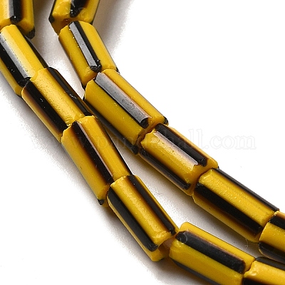 Непальские бусины лэмпворк ручной работы LAMP-B023-04B-02-1