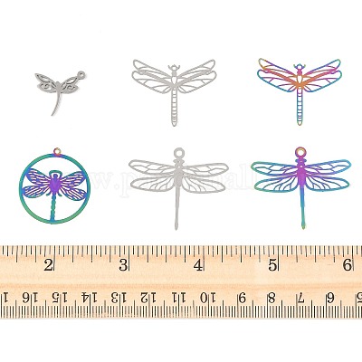 24 шт. 6 стиля ионного покрытия (IP) 201 подвески из нержавеющей стали STAS-FS0002-12-1